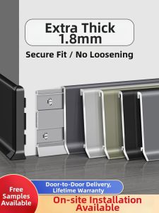 KEDINI | Ultra-thin Snap-in Aluminum Alloy Skirting Board
