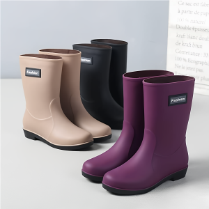 Durable Waterproof Slip-Resistant Fashion Rain Boots