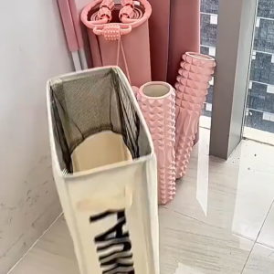 ⭐รับประกัน 1 ปี⭐ ตะกร้าผ้า ตะกร้าซักผ้า 45L ตะกร้าอเนกประสงค์ พับได้ มีล้อ สไตล์ญี่ปุ่น วัสดุแข็งแรง