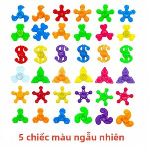 Bộ Đồ Chơi Con Quay Mini Giảm Stress 5/20 Chiếc Dành Cho Trẻ Em Thiết Kế Lá Ngộ Nghĩnh Giúp Tập Trung