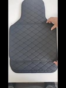 4Pcs Universal Car Mats for RHD Vehicles - PVC Leather Quilted Waterproof Non-Slip All-Season Easy Clean Fits Sedans/SUVs/Trucks