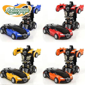 Aoduoyaya 2 IN 1 Car Robot Toy Collision Deformation Robot Interactive Model Car Boy Toy Gift