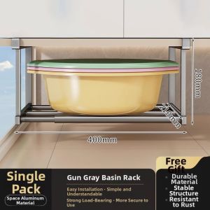 ASCOR | Bathroom Organizer Storage Rack Space Saver