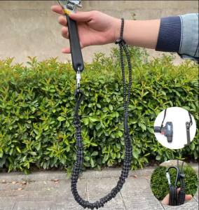Anti-Falling Safety Rope Safety Bungee Tether Tool Lanyard With Carabiner Hook Climbing Working Aerial Work Accessories