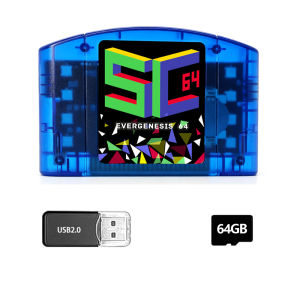 SC64 N64 Flash Cart 11000 in 1 For Nintendo 64 Console With 64GB TF Card Support 64DD Games Multi‑Region Retro Game Card