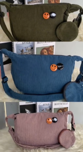 Tas Selempang Corduroy Slingbag Wanita Corduroy HANA FREE 2 BROS