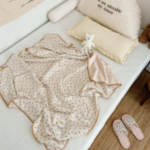 ผ้าห่มผ้าฝ้ายแท้สำหรับเด็ก ผ้าห่มเด็กทารก ผ้าห่มเด็กวัยเตาะแตะ ผ้าห่มสำหรับนอนหลับในโรงเรียนวันพักผ่อน ผ้าห่มอุ่นสบาย ลายการ์ตูน