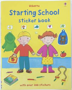 🌟มาใหม่🌟 Starting school first sticker book สมุดภาพสติ๊กเกอร์ (เนื้อหาเป็นภาษาอังกฤษ) sticker book หนังสือนิทานภาษาอังกฤษ