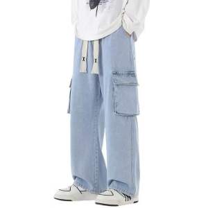 Ready Stock High Quality Cargo Pants Baggy Straight Loose Pocket G801 Cutting Jeans Long Pants Pant