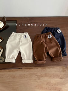 Solid Color Corduroy Leisure Trousers