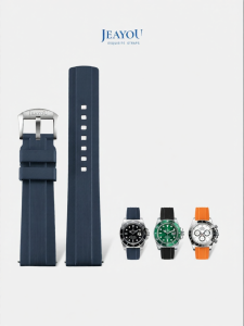 JEAYOU | Fluororubber Watch Strap for Submariner Daytona Pepsi Circle Datejust Explorer Ⅱ