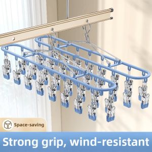 Multi-clips Rustproof Clothes Drying Rack