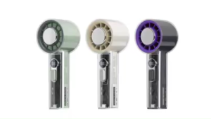 Quạt Cầm Tay có Sò lạnh Tích Điện Làm Lạnh 100 Cấp Độ Gió Làm Mát Siêu Tốc Pin 4000mAh