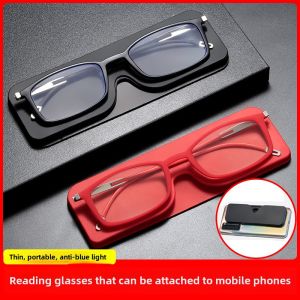 Ultra-Thin Portable Anti-Blue Light Reading Glasses for Men And Women High Definition Lightweight Elderly Bifocal Glasses