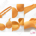 Women's Candy Color Bra Cup B Sexy Backless Front Screw Thread Design 1269. 
