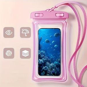 Túi Đeo Vai Chống Nước IP65 Dành Cho Mùa Du Lịch Bơi Lội Lướt Sóng Đi Biển Du Thuyền Trượt Tuyết & Các Hoạt Động Dưới Nước Phù Hợp Với Điện Thoại 7 Inch