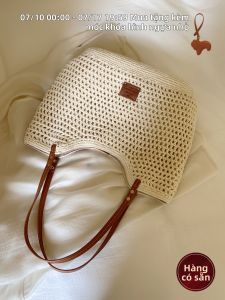 Chio’2nd | Túi Xách Dệt Dung Lượng Lớn Cho Kỳ Nghỉ Biển