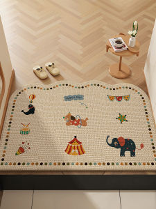 Dust-removing Non-slip Stain-resistant Wash-free Jute-like Trimable Door Mat