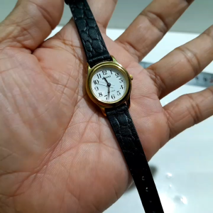 Đồng hồ Nhật nữ dây da REGUNO size 24mm mạ vàng second