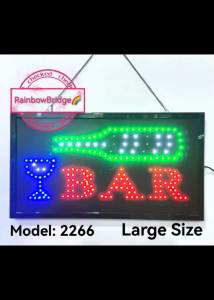 BAR 1CUPS - RAINBOW BRIDGE LED SIGNAGE (New-Small) #SIZE: W48cm  #881
