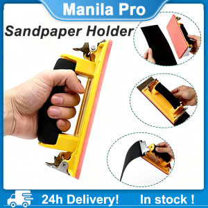 Handheld Sand Paper Holder Hand Tool Sanding & Polishing Wall And Floor Sandpaper Sheet Frame Holder with Sponge Handle for Polishing Grinding Wall Sanding Flat