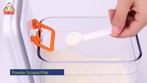 One Press Button Airtight Milk Powder Container Bekas Kedap Udara Susu Tepung Makanan Food Sealed Storage Box 密封食品收纳盒