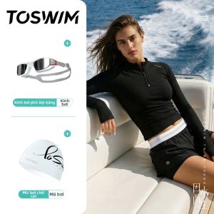 toswim | Đồ Bơi Dài Tay Quần Ngắn Size Lớn Phù Hợp Cho Kỳ Nghỉ Biển