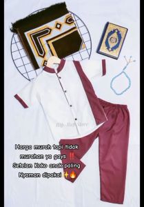 Setelan koko anak laki laki little hero usia 1-12 tahun