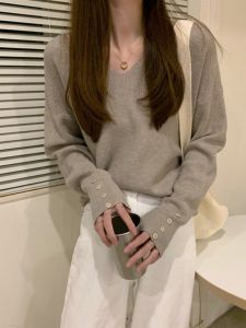 QIANSHUIYIYUN | New Autumn Winter Long Sleeve Underwear Knitwear