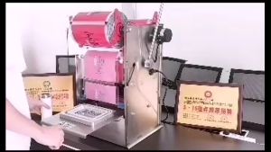 Semi Auto Lunch Box Sealer Semi-Automatic Lunch Box Sealing Machine / Mesin Pengedap Kotak Makanan/ 半自动饭盒封口机