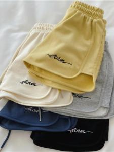 Sports Shorts Womens 2024 Summer New Arrival Loose Outer Wear Loungewear Pajama Shorts High Waist Casual Wide Leg Yoga Hot Pants Tide