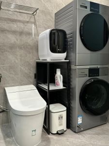 Bathroom Mini Underwear Washing Machine Storage Rack Multi-layer Toilet Gap Organizer Nordic Style Marble Material No Installation