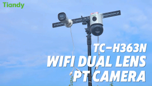 Tiandy H363N Dual-Lens 6MP Outdoor CCTV - 360°+3MP Zoom | Smart Detection | Color Night Vision | IP66 | 3 Year Warranty