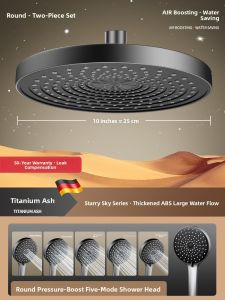 YALANDENG | High-Pressure Showerhead with Large Water Flow for Home Bathing
