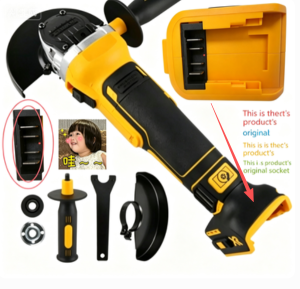 DEWEI DCG406*DCG405 125mm Flat Head Angle Grinder Bare Machine Tool Cutting Machine 18V Lithium Battery Brushless Tools