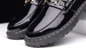 รองเท้าแฟชั่น รองเท้าคัชชูหนังแบบสวม รองเท้าทำงาน สีดำ ไซส์ 39-44รองเท้าทางการ รองเท้าหนังชาย