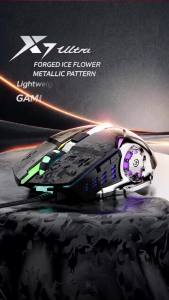 NexusClick 2026 New Wired Gaming Mouse 6 Buttons RGB Colorful Lighting 7200 DPI Ergonomic Office Game Mice for Computer Mac iOS