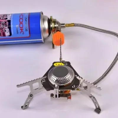 Kompor Camping Portable Mini Stove Split Stove Lipat Piezo Ultralight Outdoor Hiking LWY S105B