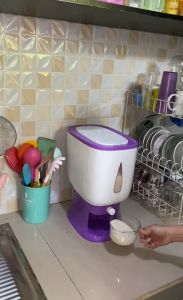Dispenser Beras Kapasitas 10kg / Tempat Penyimpanan Beras Tepung dll - Rice Box Dispenser Max.10kg