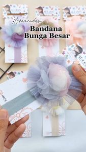 Bandana Bayi Perempuan 0-6 Bulan Lucu | Bando Bayi | Headband Bayi Cewek
