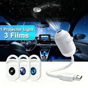 USB car roof starry sky projection environment lighting 360 ° adjustable starry sky environment projector light control