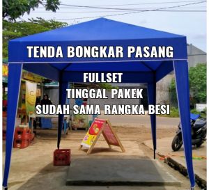 CUCI GUDANG BESI GALVANIS ANTIK KARAT TENDA JUALAN FULSET TENDA JUALAN 2 x 2 WARNA BIRU FULLSET RANGKA + ATAP TENDA MURAH TENDA PIRAMIT TENDA BAZAR TENDA JUALAN MURAH MERIAH TERMURAH DI AGEN LAIN KUALITAS OK