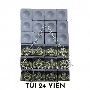 Túi 24 Viên Lơ Xám Chơi Bi-a Loại Thường | Lơ Bida Xám Dùng Cho Câu Lạc Bộ Billiards Độ Bám Trung Bình
