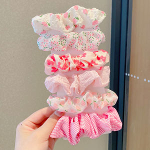 Cute Sweet Korean Style Hair Ties for Girls Childrens Summer Headwear Baby Girl Ponytail Holder Ball Head Accessories