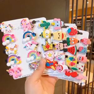 Set Jepitan Anak Klip Rambut Motif Bunga Karakter Lucu Isi 10pcs