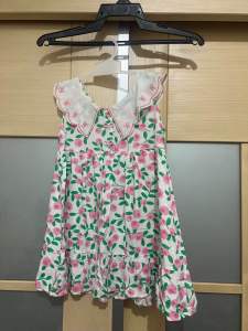 4~8yrs Girl’s Fashion Summer Cuties Flowers Sleeveless Dress 4~8岁韩系女童夏季花式连衣裙新款女童洋气裙