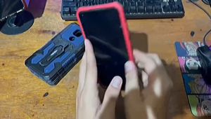 Case Untuk Realme 9 4G New Casing Hp Kickstand Armor Belt Clip Terbaru