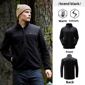 Jeep | Jeep Official New Mens Outdoor Double-sided Fleece Anti-static Jacket Windproof Warm Polyester Fiber Car Camping Climbing Hiking