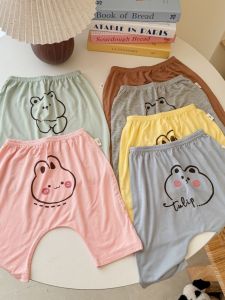 Summer Children Baby Pants Casual Thin Modal Seven-Five Shorts for Boys And Girls Comfortable Breathable No-Crotch Pants