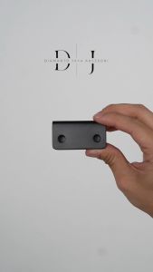 Jepit Kaca Ambalan U Hitam Stainless Steel 304 (Glass Clip)